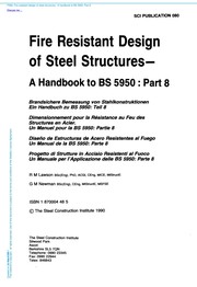 Cover of: Fire Resistant Design of Steel Structures