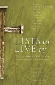 Cover of: Lists to Live By: The Christian Collection: For Everything That Really Matters (Lists to Live By)