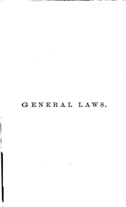 Cover of: The General Laws of the State of New Hampshire: To which are Prefixed the ... by New Hampshire , Jonathan Everett Sargent, Levi Winter Barton, Joseph F . Wiggin