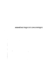 Cover of: Herméneutique et linguistique ; suivi de, Wittgenstein et la philosophie du langage by Jacques Bouveresse