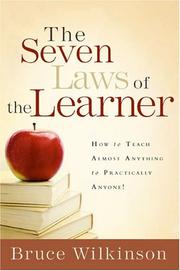 Cover of: The Seven Laws of the Learner by Bruce Wilkinson