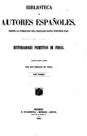 Cover of: Historiadores primitivos de Indias