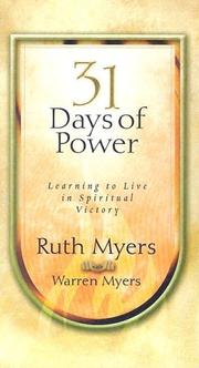 Cover of: Thirty-One Days of Power by Ruth Myers, Warren Myers