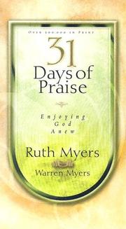 Cover of: 31 Days of Praise by Ruth Myers, Warren Myers