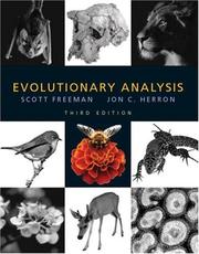 Cover of: Evolutionary Analysis, Third Edition by Freeman, Scott, Scott Freeman, Jon Herron, Jon C. Herron, Freeman and Herron., Scott and Herron, Jon C. Freeman, Scott Freeman, Jon Herron