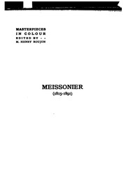 Cover of: Meissonier by Henri Barbusse, Frederic Taber Cooper