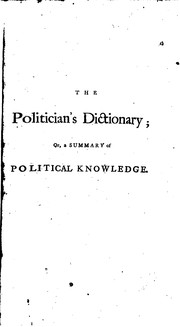 the-politicians-dictionary-or-a-summary-of-political-knowledge-cover