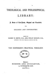 Cover of: practical theology. a manual for theological students by j.j. van oosterzee , d.d.