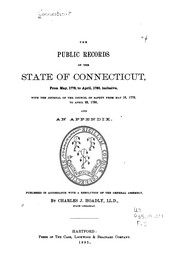 the-public-records-of-the-state-of-connecticut-with-the-journal-of-the-cover