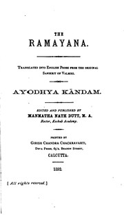 Cover of: The Ramayana