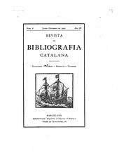 Cover of: Revista de bibliografia catalana by 