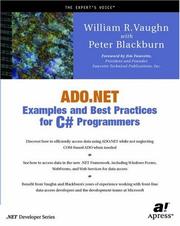 Cover of: ADO.NET Examples and Best Practices for C# Programmers