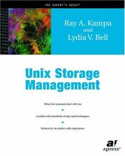 Cover of: UNIX storage management by Ray A. Kampa
