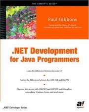 Cover of: .NET Development for Java Programmers