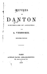 Cover of: Œuvres de Danton by Georges Jacques Danton