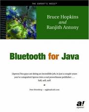 Cover of: Bluetooth For Java by Bruce Hopkins, Ranjith Antony