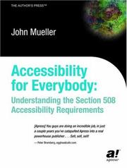 Accessibility for everyone by John Mueller, John Paul Mueller, John Mueller