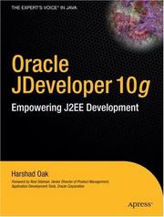 Cover of: Oracle JDeveloper 10<i>g</i>: Empowering J2EE Development