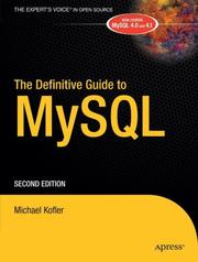 Cover of: The definitive guide to MySQL by Michael Kofler, Michael Kofler