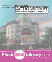 Cover of: Foundation ActionScript for Flash MX