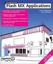 Cover of: Foundation Flash MX Applications by Scott Mebberson, Steve Webster