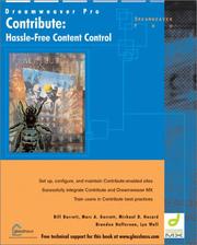 Cover of: Contribute: Hassle-Free Content Control