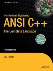 Cover of: Ivor Horton's Beginning ANSI C++: The Complete Language, Third Edition (Expert's Voice)