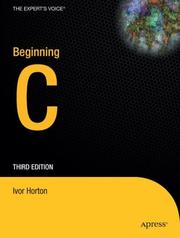 Cover of: Beginning C, Third Edition (Expert's Voice) by Ivor Horton