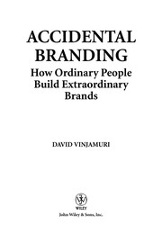 Cover of: Accidental Branding | David Vinjamuri