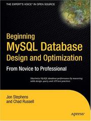 Cover of: Beginning MySQL Database Design and Optimization by Chad Russell, Jon Stephens