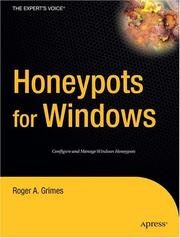 Cover of: Honeypots for Windows by Roger A. Grimes