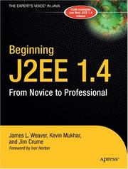 Cover of: Beginning J2EE 1.4 by James L. Weaver, Kevin Mukhar