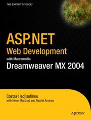 Cover of: ASP.NET Web Development with Macromedia Dreamweaver MX 2004