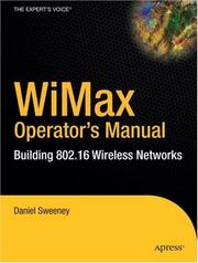 Cover of: WiMax Operator's Manual: Building 802.16 Wireless Networks