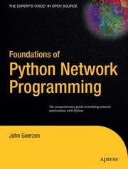 Cover of: Foundations of Python network programming