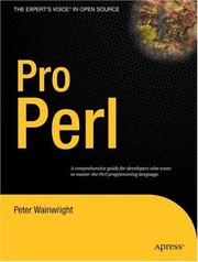 Cover of: Pro Perl by Peter Wainwright
