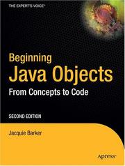 Cover of: Beginning Java Objects | Jacquie Barker