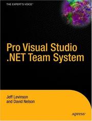Cover of: Pro Visual Studio 2005 Team System