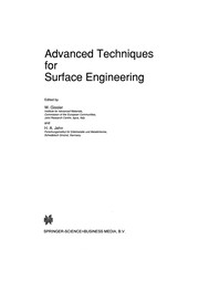 Cover of: Advanced Techniques for Surface Engineering | Wolfram Gissler