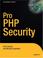 Cover of: Pro PHP Security