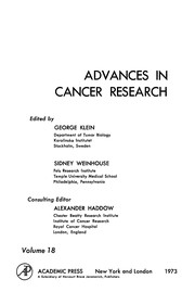 Advances in cancer research by Alexander Haddow, George Klein, Sidney Weinhouse