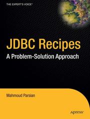 Cover of: JDBC Recipes: A Problem-Solution Approach