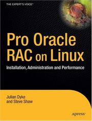 Cover of: Pro Oracle Database 10g RAC on Linux: Installation, Administration, and Performance (Expert's Voice in Oracle)