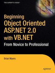 Cover of: Beginning Object-Oriented ASP.NET 2.0 with VB .NET: From Novice to Professional (Beginning: From Novice to Professional)