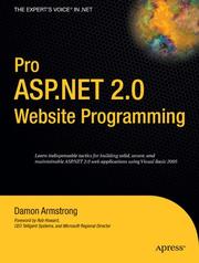 Cover of: Pro ASP.NET 2.0 Website Programming by Damon Armstrong