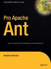 Cover of: Pro Apache Ant (Pro)