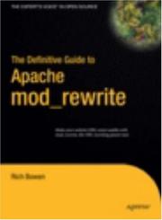 Cover of: The Definitive Guide to Apache mod_rewrite (Definitive Guide)