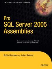 Cover of: Pro SQL Server 2005 Assemblies