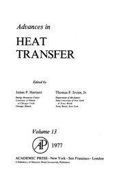 Cover of: Advances in heat transfer | J. P. Harnett