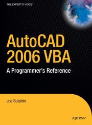 Cover of: AutoCAD 2006 VBA: A Programmer's Reference